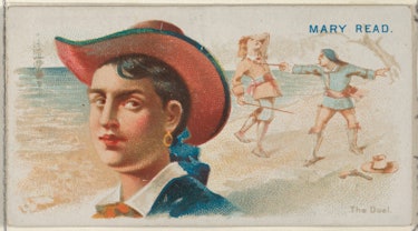 Mary Read, The Duel, from the Pirates of the Spanish Main series (N19) for Allen & Ginter Cigarettes...