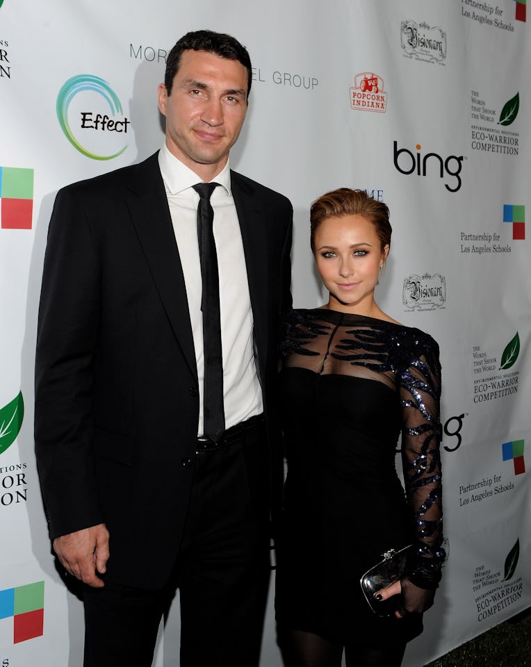 LOS ANGELES, CA - APRIL 22: Wladimir Klitschko and actress Hayden Panetierre attend the Earth Day c...