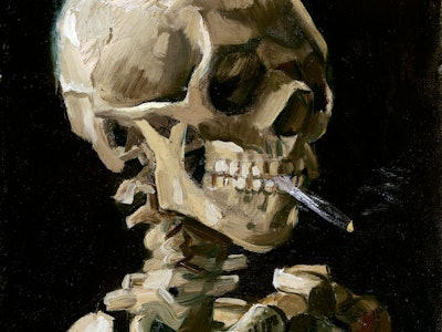 Vincent van Gogh (French, 1853–1890), Head of a Skeleton with a Burning Cigarette, January-February ...