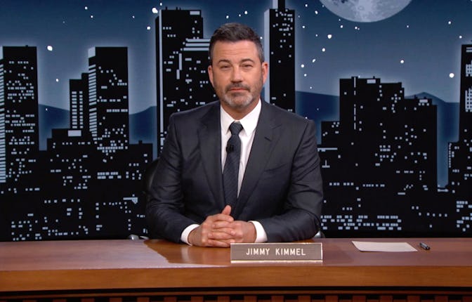 UNSPECIFIED - NOVEMBER 17: In this screengrab, Jimmy Kimmel speaks at the 2021 Media Access Awards P...