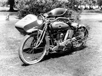 Motorcycle, side view (motorcycle ambulance) ca. 1918-1919 (Photo by: HUM Images/Universal Images Gr...