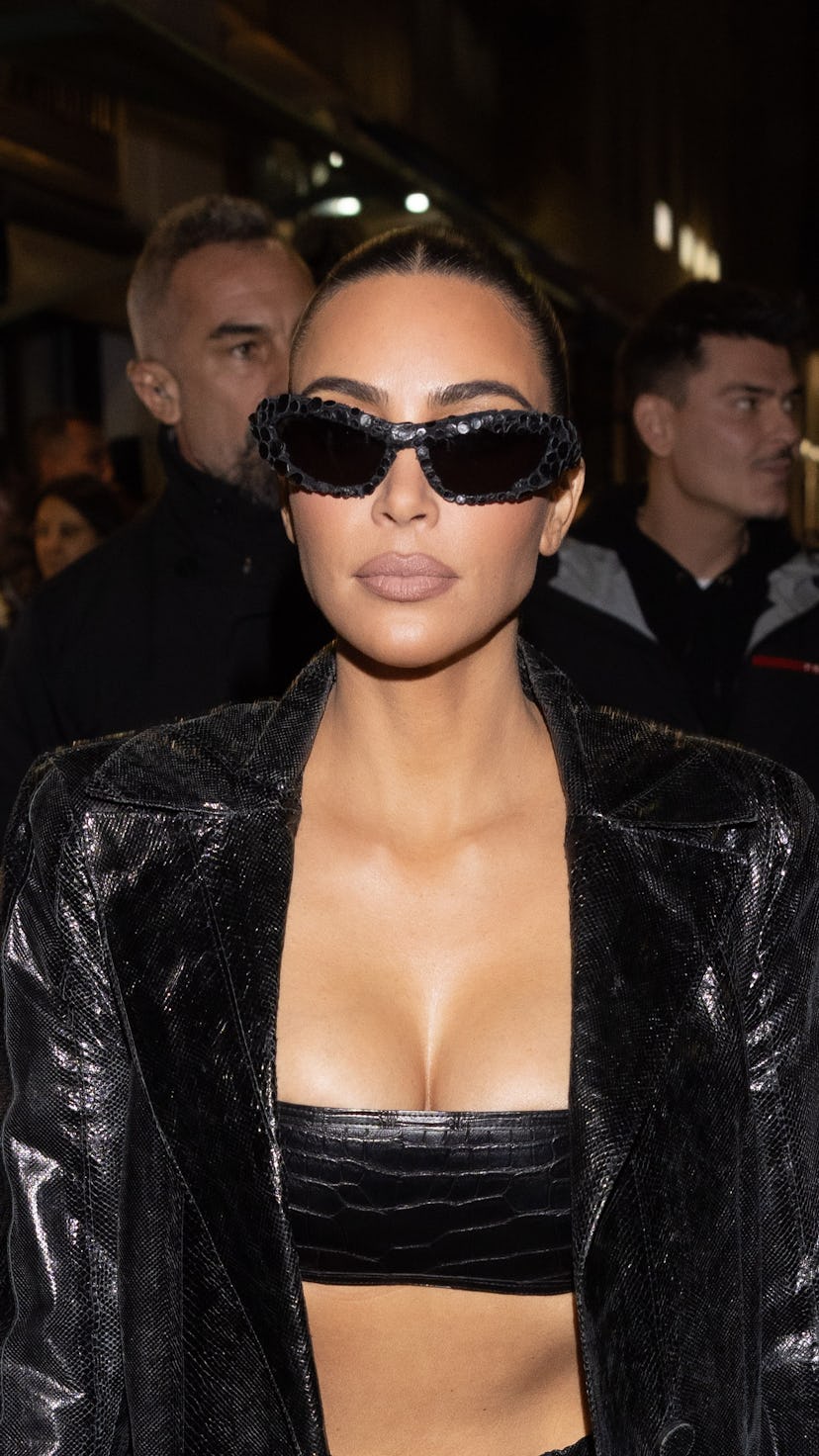 Kim Kardashian at Milan Fashion Week. 