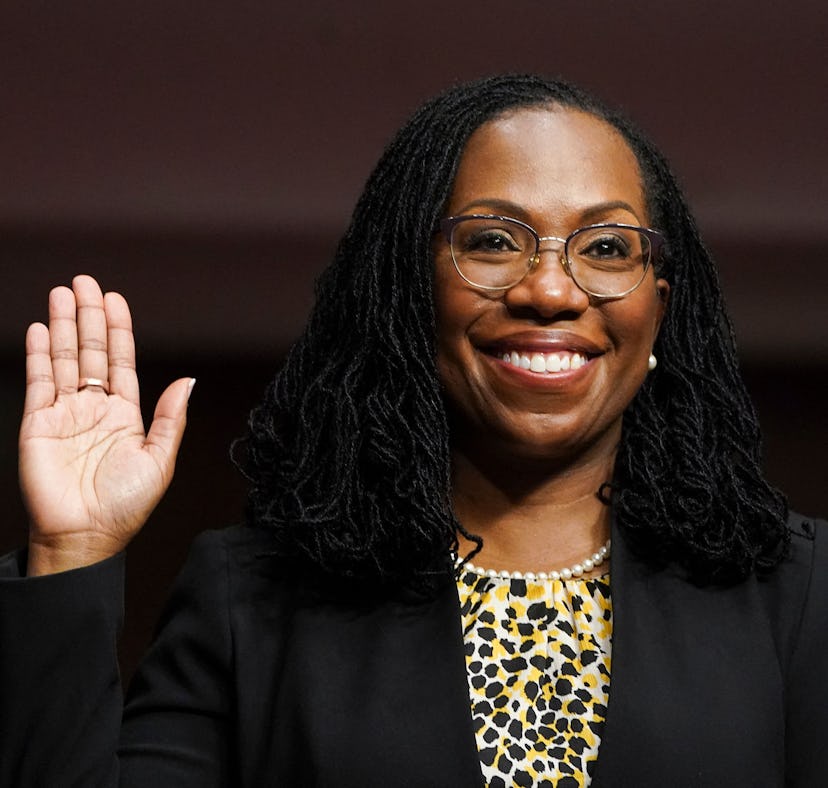 Ketanji Brown Jackson, nominated to be a US Circuit Judge for the District of Columbia Circuit, is s...