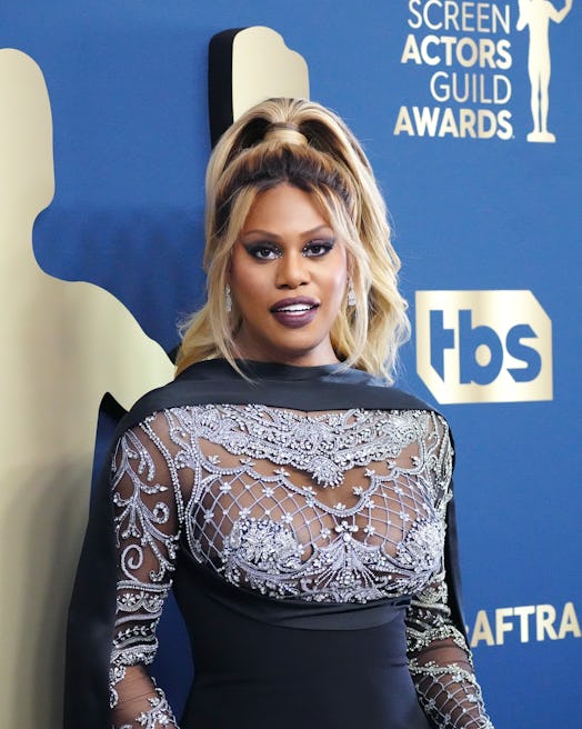 Laverne Cox attends the 28th Annual Screen Actors Guild Awards