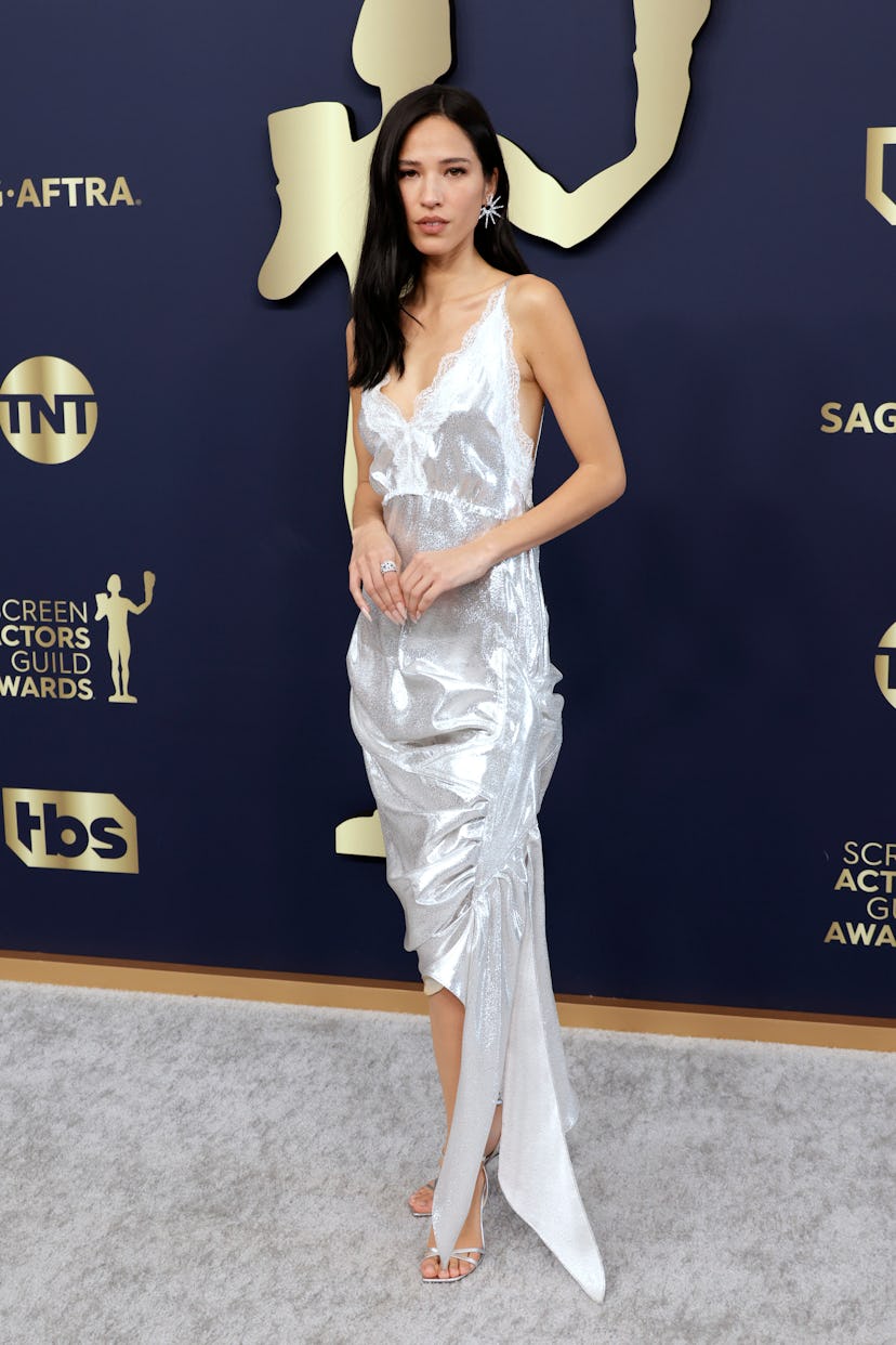 SANTA MONICA, CALIFORNIA - FEBRUARY 27: Kelsey Asbille attends the 28th Annual Screen Actors Guild A...