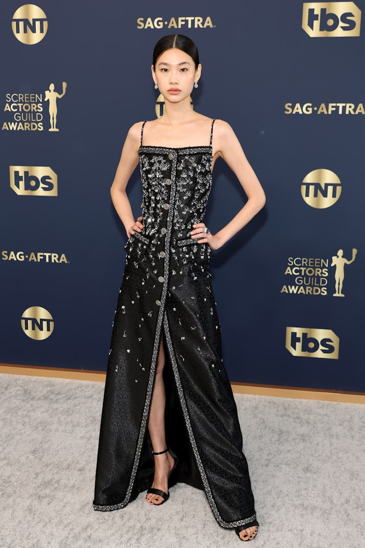 HoYeon Jung attends the 28th Annual Screen Actors Guild Awards