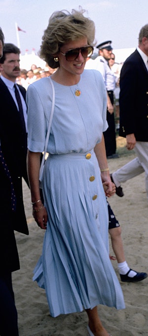 Princess Diana at Windsor Polo on July, 1985 in London, England.