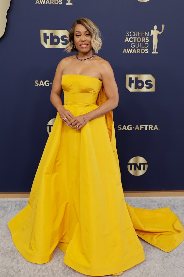 Karen Pittman attends the 28th Annual Screen Actors Guild Awards