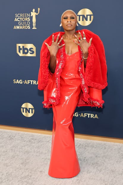 SANTA MONICA, CALIFORNIA - FEBRUARY 27: Cynthia Erivo attends the 28th Annual Screen Actors Guild Aw...