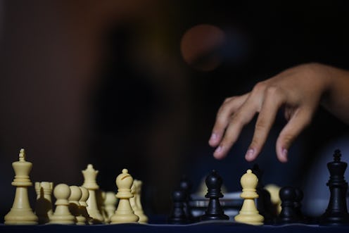 Chess player competes during the 17th edition of the 'Carlos Manzur Simón In Memoriam' Speed Chess T...