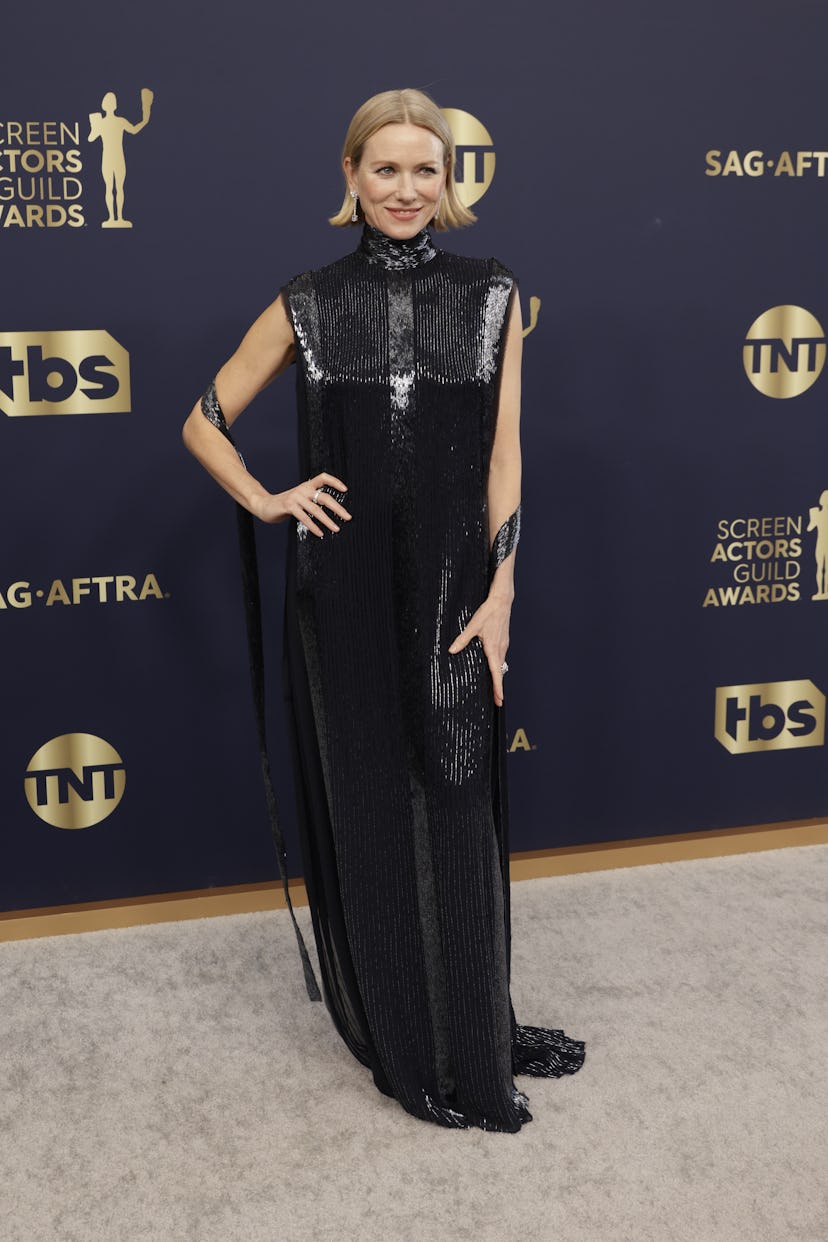 SANTA MONICA, CALIFORNIA - FEBRUARY 27: Naomi Watts attends the 28th Annual Screen Actors Guild Awar...