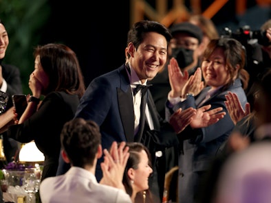 Lee Jung-jae accepts Outstanding Performance by a Male Actor in a Drama For Squid Game