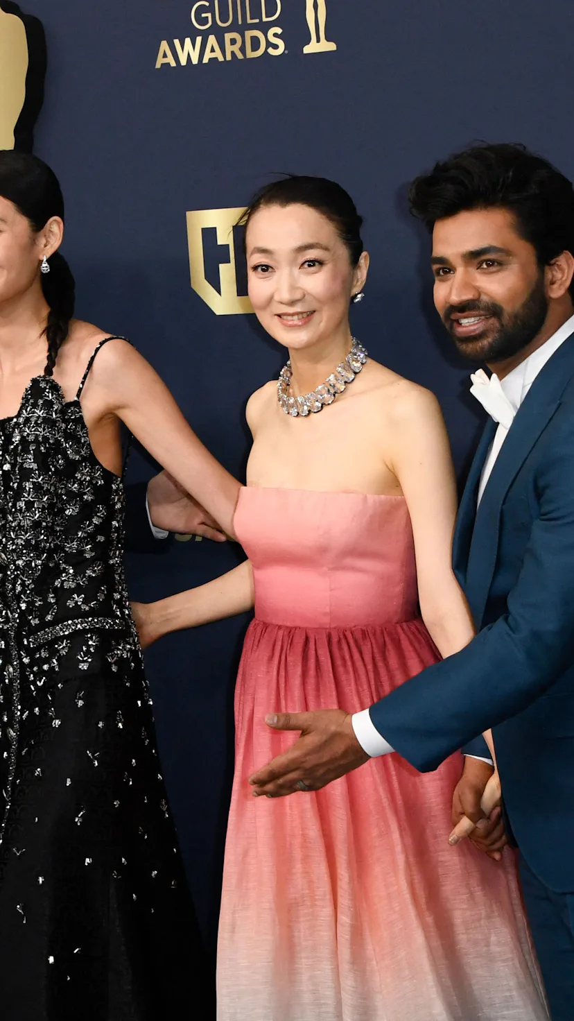 South Korean actors Lee Jung-jae, HoYeon Jung, Kim Joo-ryeong, Indian actor Anupam Tripathi and Par...