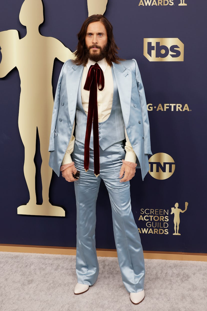 SANTA MONICA, CALIFORNIA - FEBRUARY 27: Jared Leto attends the 28th Annual Screen Actors Guild Award...