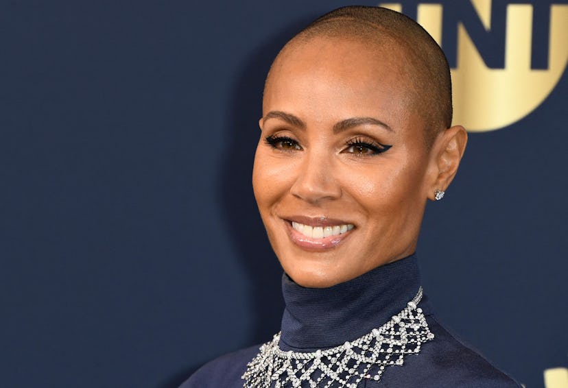 US actress Jada Pinkett Smith arrives for the 28th Annual Screen Actors Guild (SAG) Awards