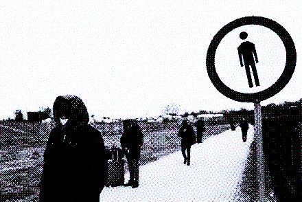 MEDYKA, POLAND - FEBRUARY 28: Non-Ukrainian citizens take a rest after crossing Ukrainian-Polish bor...