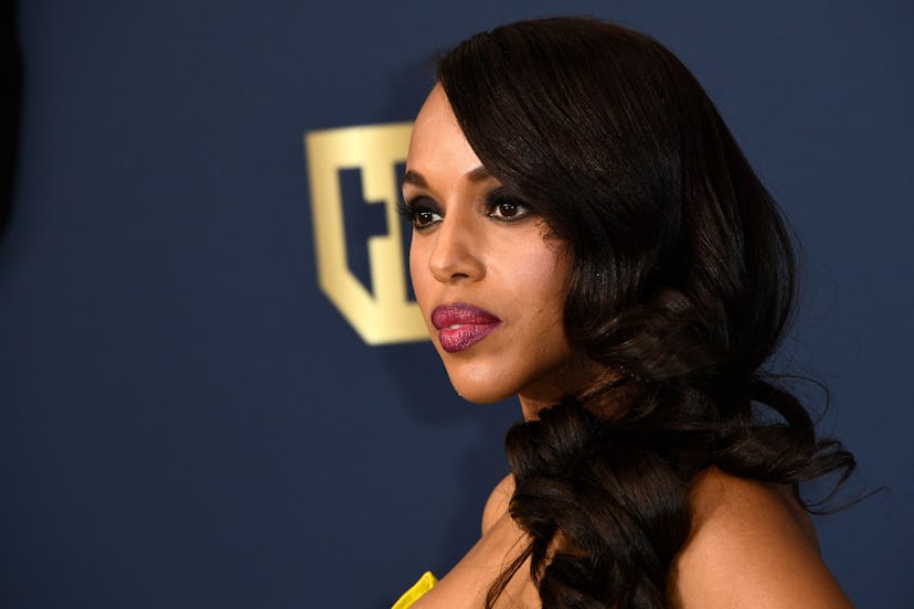US actress Kerry Washington arrives for the 28th Annual Screen Actors Guild (SAG) Awards