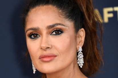 US-Mexican actress Salma Hayek arrives for the 28th Annual Screen Actors Guild (SAG) Awards