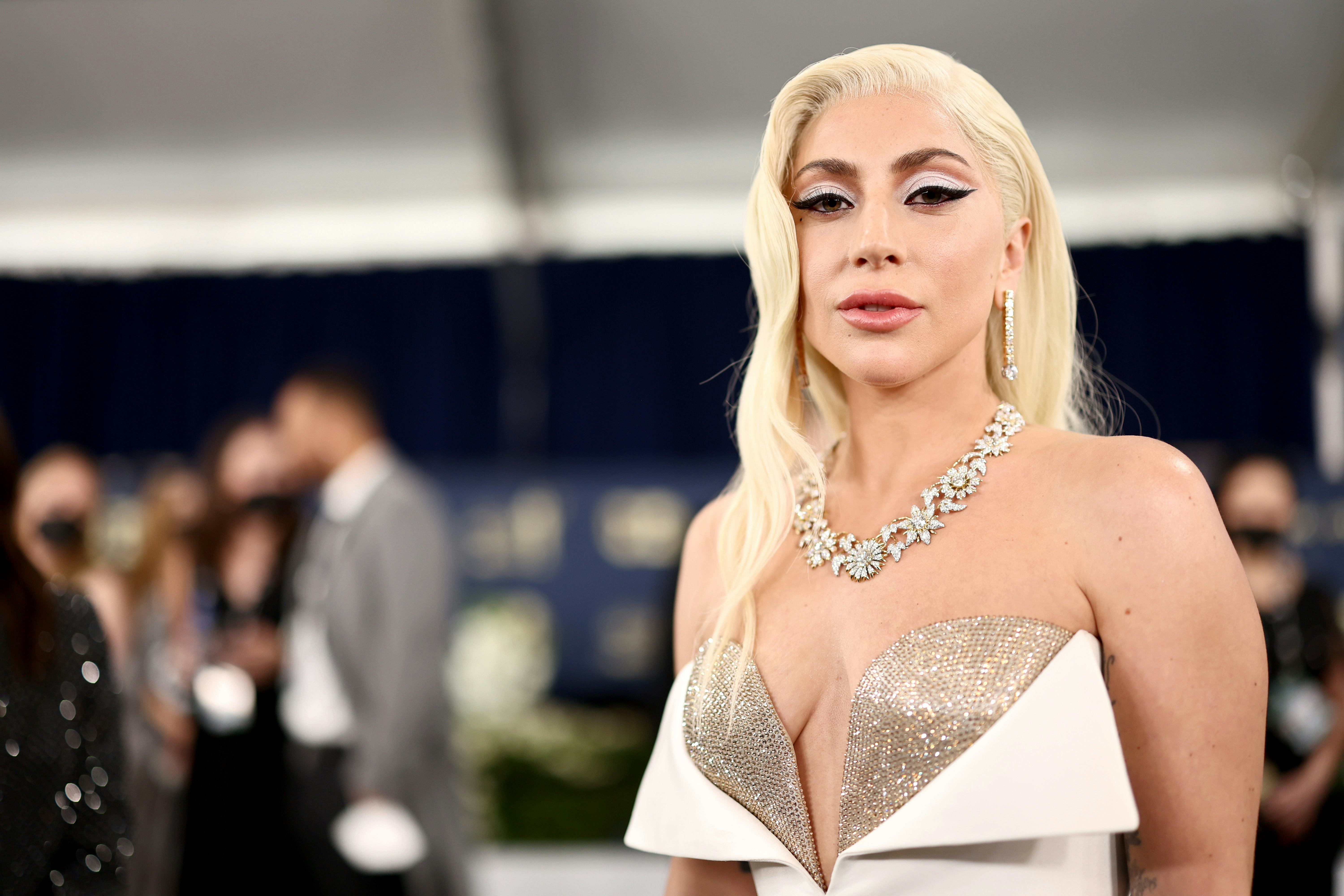Lady Gaga attends the 28th Screen Actors Guild Awards 
