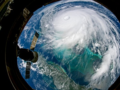 September 2, 2019 - View from the International Space Station of Hurricane Dorian.