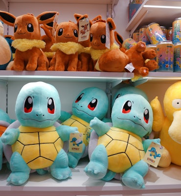 SHANGHAI, CHINA - NOVEMBER 28: Pokemon toys are seen sold at the Incity shopping mall on November 28...