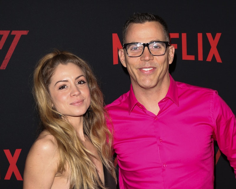 HOLLYWOOD, CALIFORNIA - MARCH 18: Lux Wright (L) and Steve-O (R) attend the Premiere Of Netflix's "T...