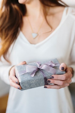 A woman holding her Valentine’s Day Gift Under $50