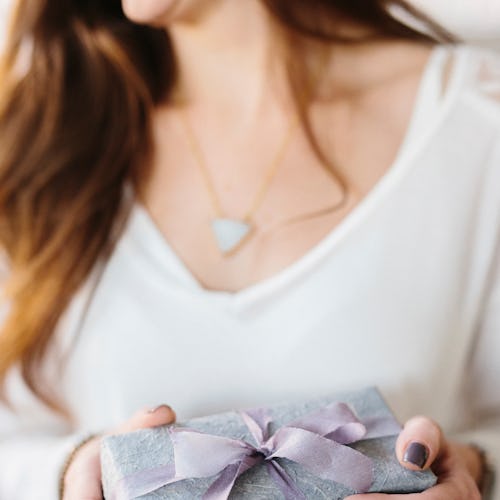 A woman holding her Valentine’s Day Gift Under $50