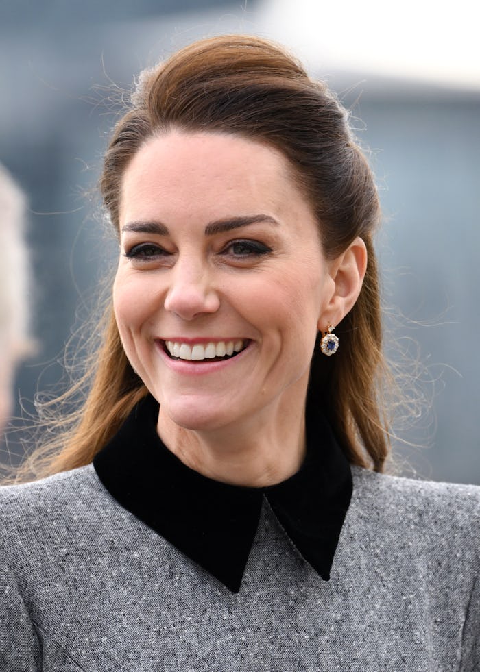 LONDON, ENGLAND - FEBRUARY 03: Catherine, Duchess of Cambridge visits The Prince's Foundation traini...