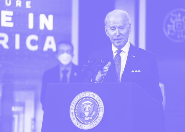 WASHINGTON, DC  January 21, 2022:

US President Joe Biden deliver remarks on his Administrations wor...