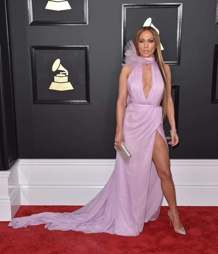 Jennifer Lopez attends the 59th GRAMMY Awards
