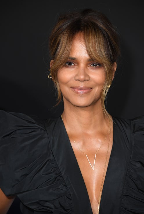 Halle Berry at the Premiere Of "Moonfall" in Hollywood, California with caramel blonde highlights on...