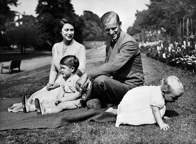 Undated picture showing the Royal British couple, Queen Elizabeth II, and her husband Philip, Duke o...