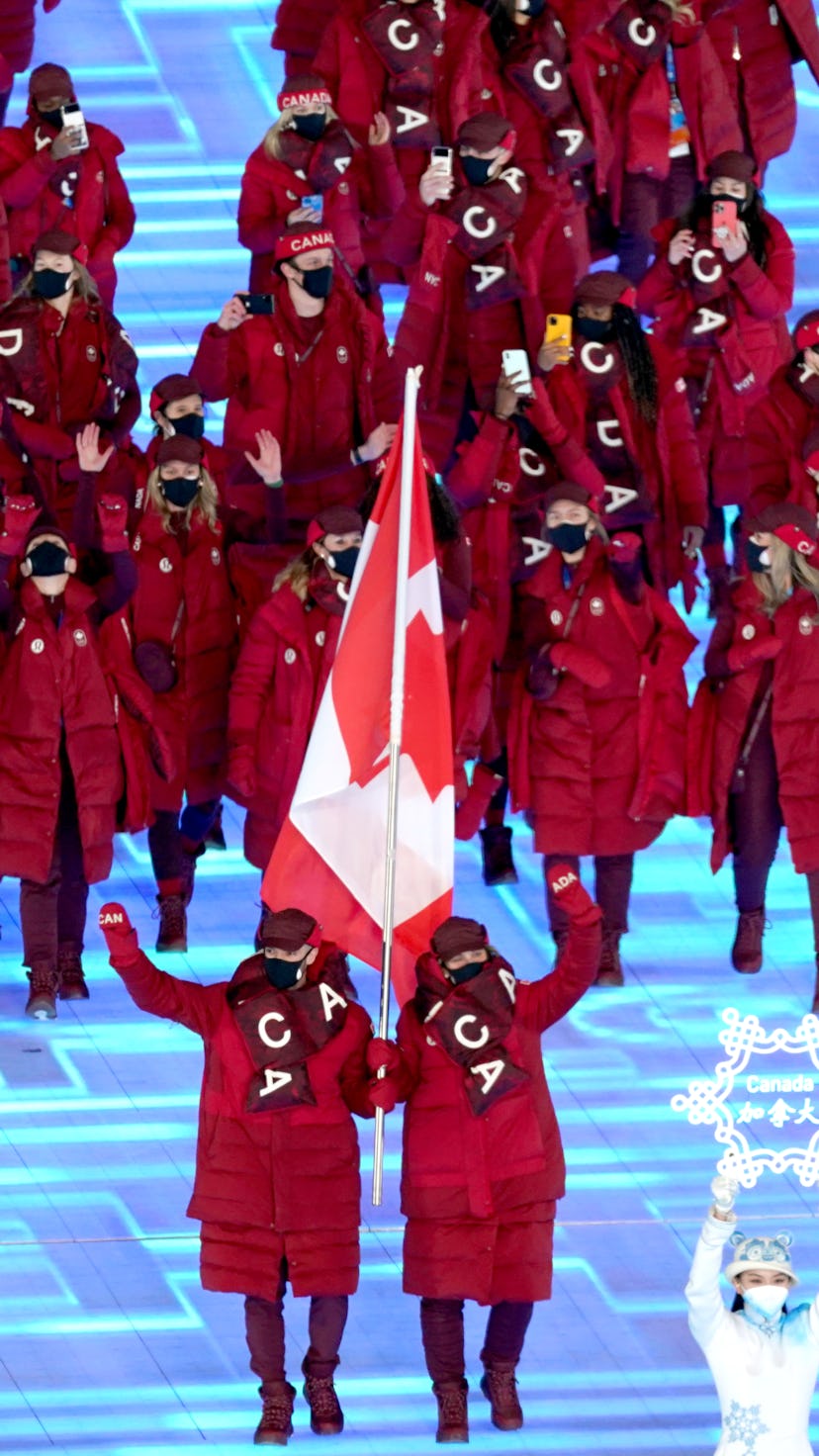 Canada’s 2022 Olympics opening ceremony outfit is monochrome red.