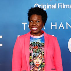US actress Leslie Jones arrives to the premiere of ‘Finch’ in West Hollywood, California on November…