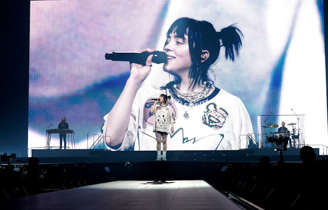 NEW ORLEANS, LOUISIANA - FEBRUARY 03: (Exclusive Coverage) Billie Eilish performs onstage during her...