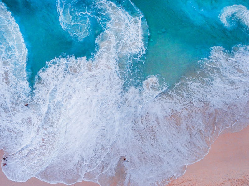 Kelingking beach aerial view. Nusa Penida island