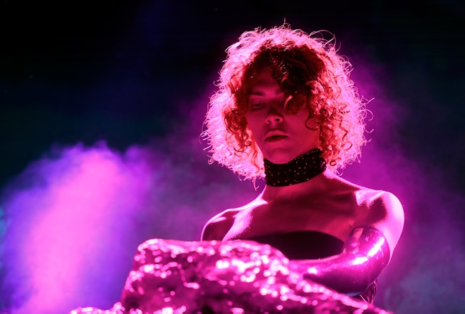 INDIO, CA - APRIL 19:  SOPHIE performs at Mojave Tent during the 2019 Coachella Valley Music And Art...