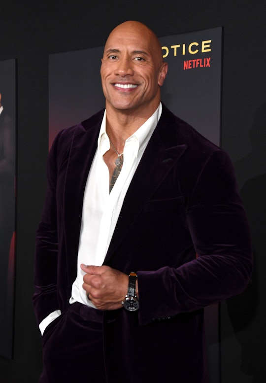 LOS ANGELES, CALIFORNIA - NOVEMBER 03: Dwayne Johnson attends the World Premiere of Netflix's "Red N...