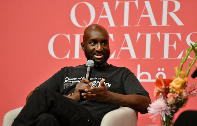 DOHA, QATAR - NOVEMBER 04: Virgil Abloh (pictured), Samir Bantal, Director of AMO, the research and ...