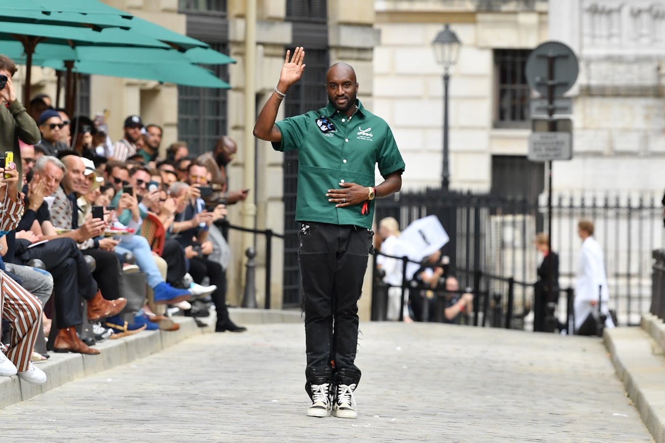 PARIS, FRANCE - JUNE 20: Virgil Abloh walks the runway during the Louis Vuitton Menswear Spring Summ...