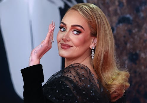 LONDON, ENGLAND - FEBRUARY 08: EDITORIAL USE ONLY: Adele attends The BRIT Awards 2022 at The O2 Aren...