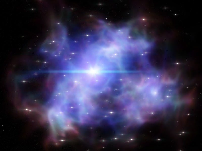 Digital painting of an imaginary nebula.