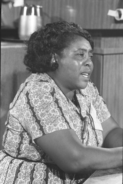American Civil Rights activist Fannie Lou Hamer