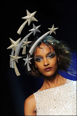 A model walks the runway at the Christian Dior Haute Couture show as part of the Paris Fashion Week ...