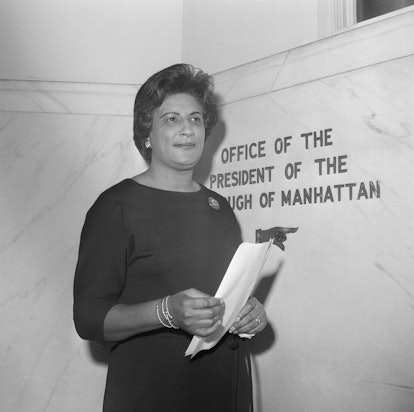 Outgoing Manhattan Borough President Constance Baker Motley