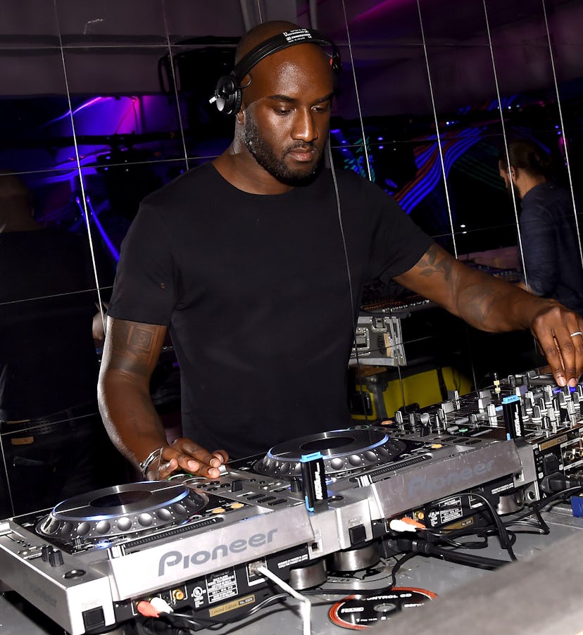 NEW YORK, NY - SEPTEMBER 08: DJ Virgil Abloh performs at the Jimmy Choo 20th Anniversary Event durin...