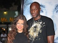 Khloe Kardashian and Lamar Odom appear to be on good terms even though he's talking about his ex a l...