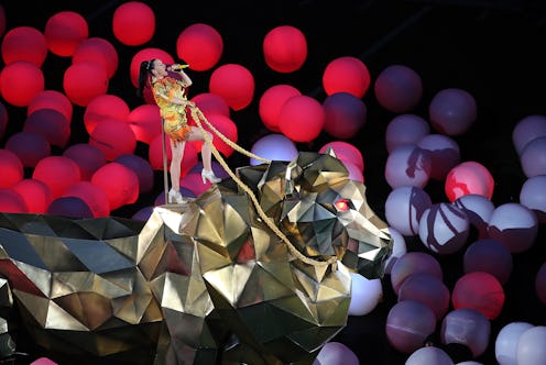 Katy Perry performs during the Pepsi Super Bowl XLIX Halftime Show at University of Phoenix Stadium.