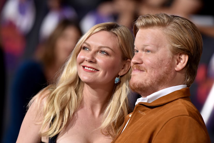 WESTWOOD, CALIFORNIA - OCTOBER 07: Kirsten Dunst and Jesse Plemons attend the Premiere of Netflix's ...